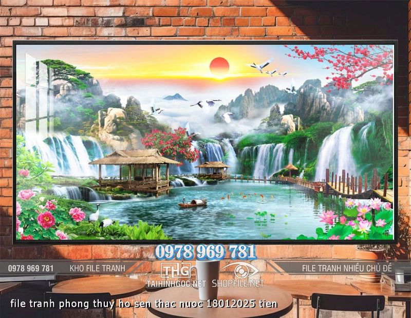 file tranh phong thuy ho sen thac nuoc 18012025 tien