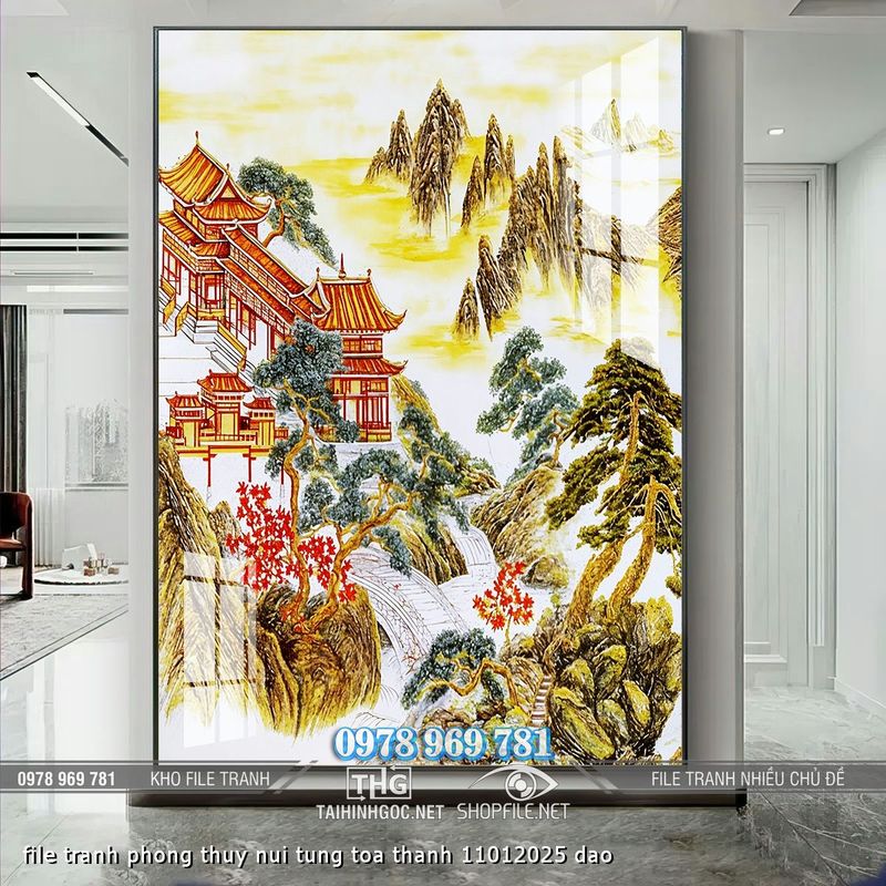 file tranh phong thuy nui tung toa thanh 11012025 dao
