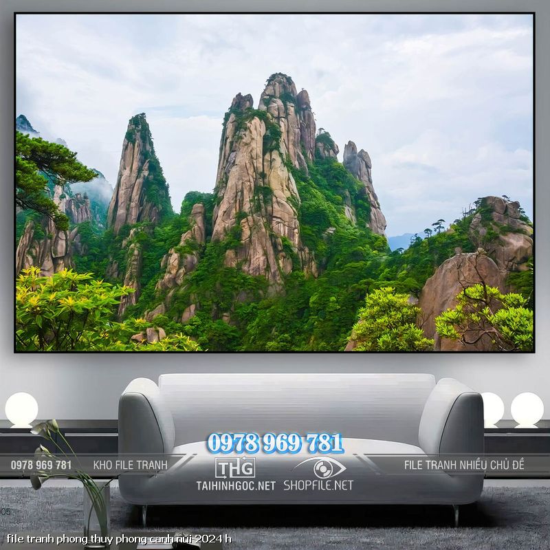 file tranh phong thuy phong canh nui 2024 h