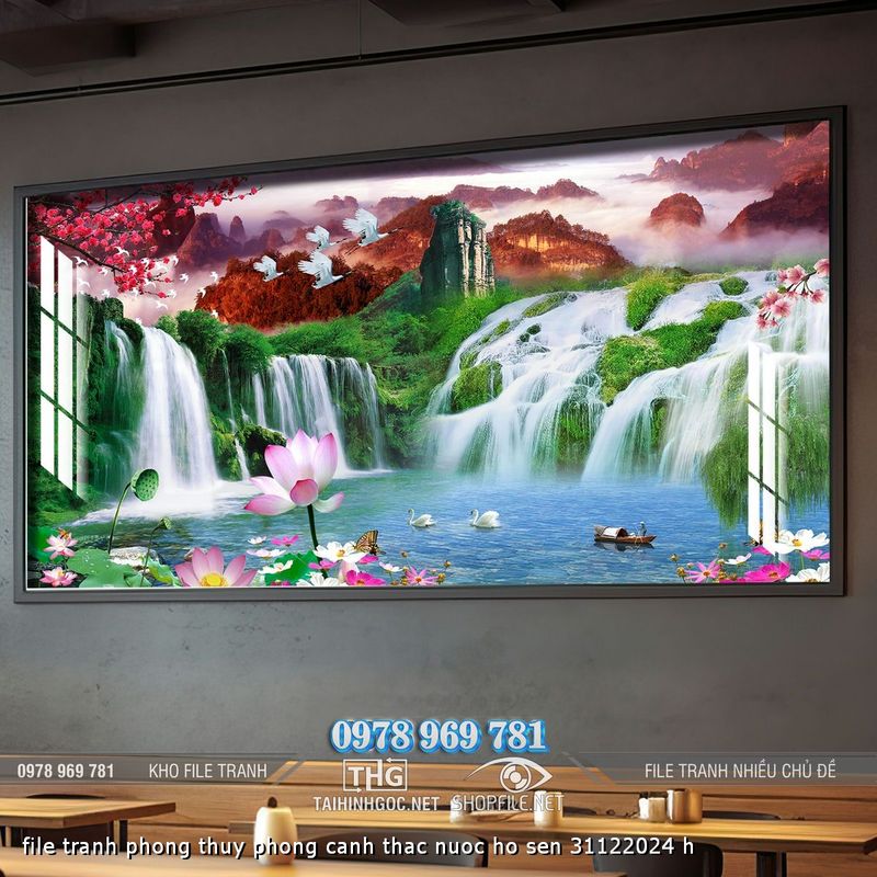 file tranh phong thuy phong canh thac nuoc ho sen 31122024 h