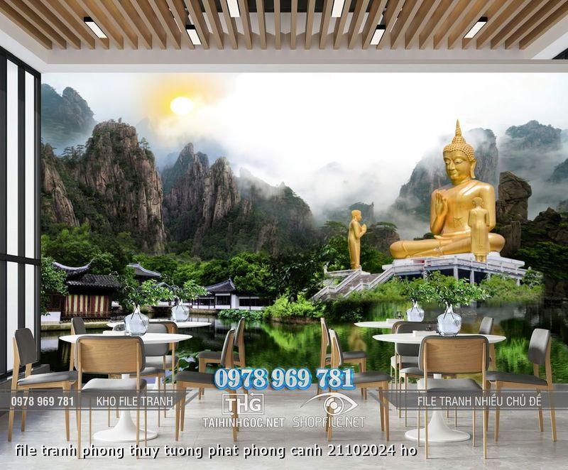 file tranh phong thuy tuong phat phong canh 21102024 ho
