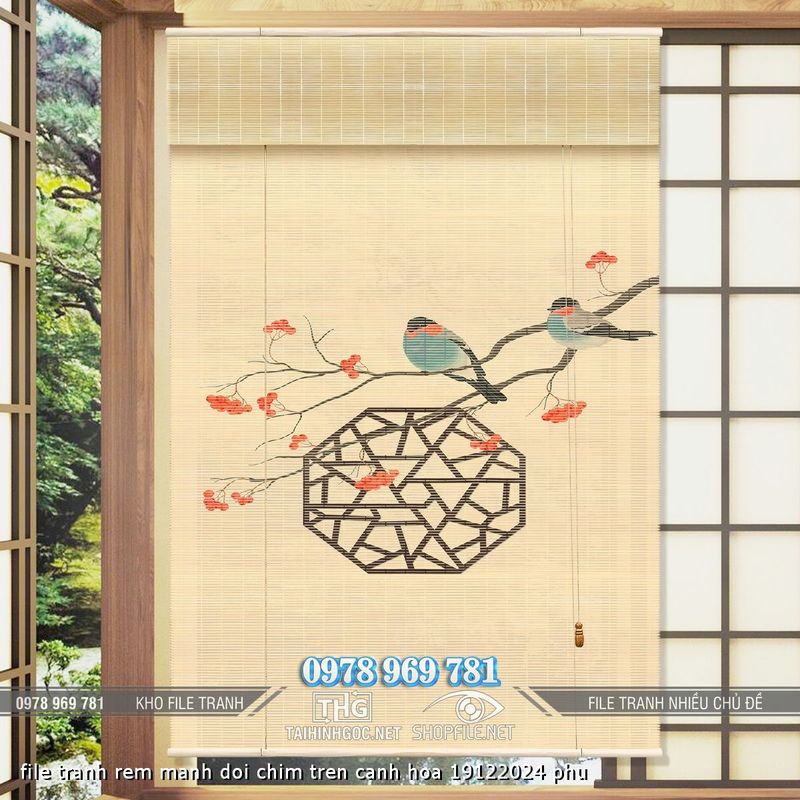 file tranh rem manh doi chim tren canh hoa 19122024 phu