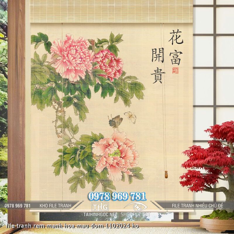 file tranh rem manh hoa mau dom 1102024 ho