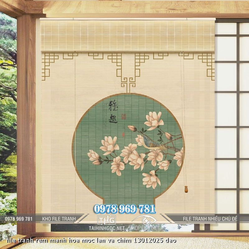 file tranh rem manh hoa moc lan va chim 13012025 dao