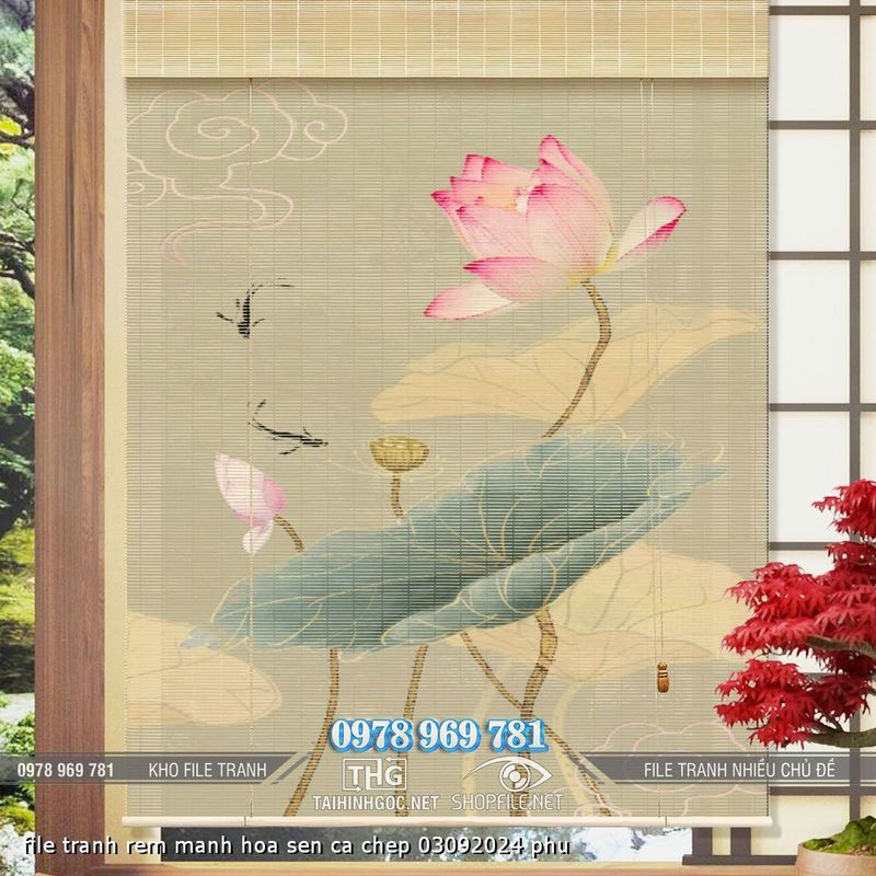 file tranh rem manh hoa sen ca chep 03092024 phu