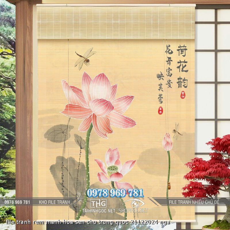 file tranh rem manh hoa sen chu trung quoc 21122024 nga
