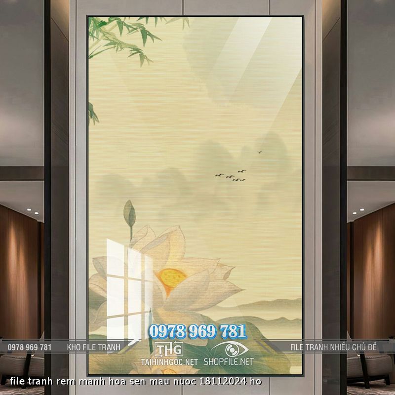 file tranh rem manh hoa sen mau nuoc 18112024 ho