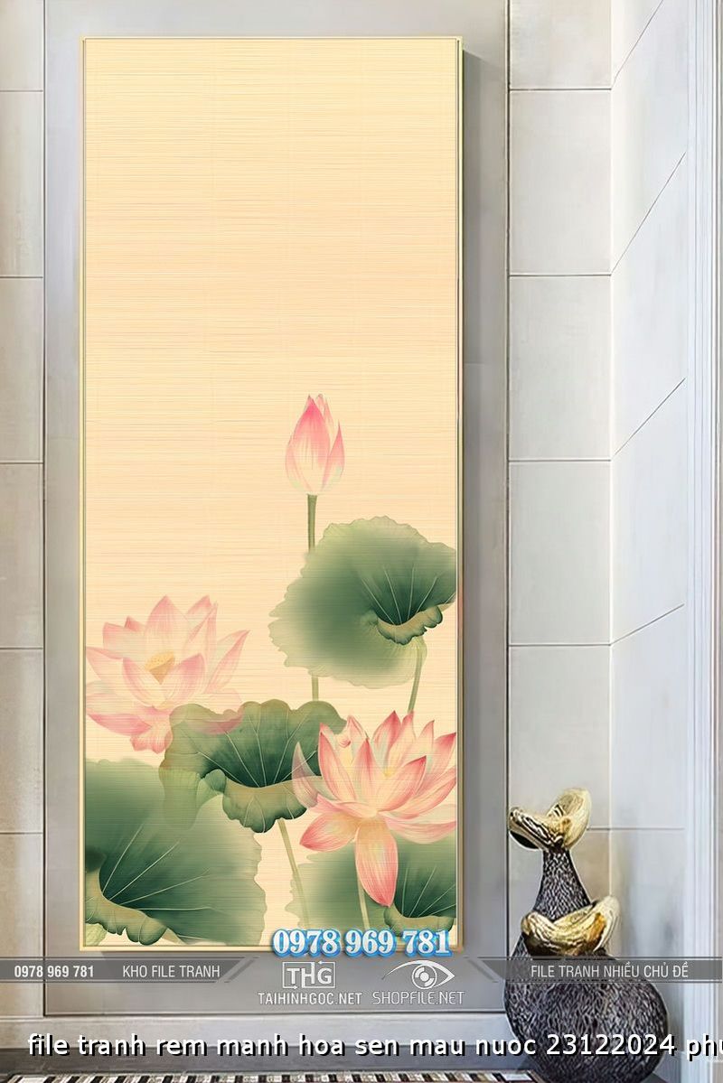 file tranh rem manh hoa sen mau nuoc 23122024 phu