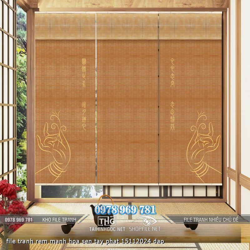 file tranh rem manh hoa sen tay phat 15112024 dao