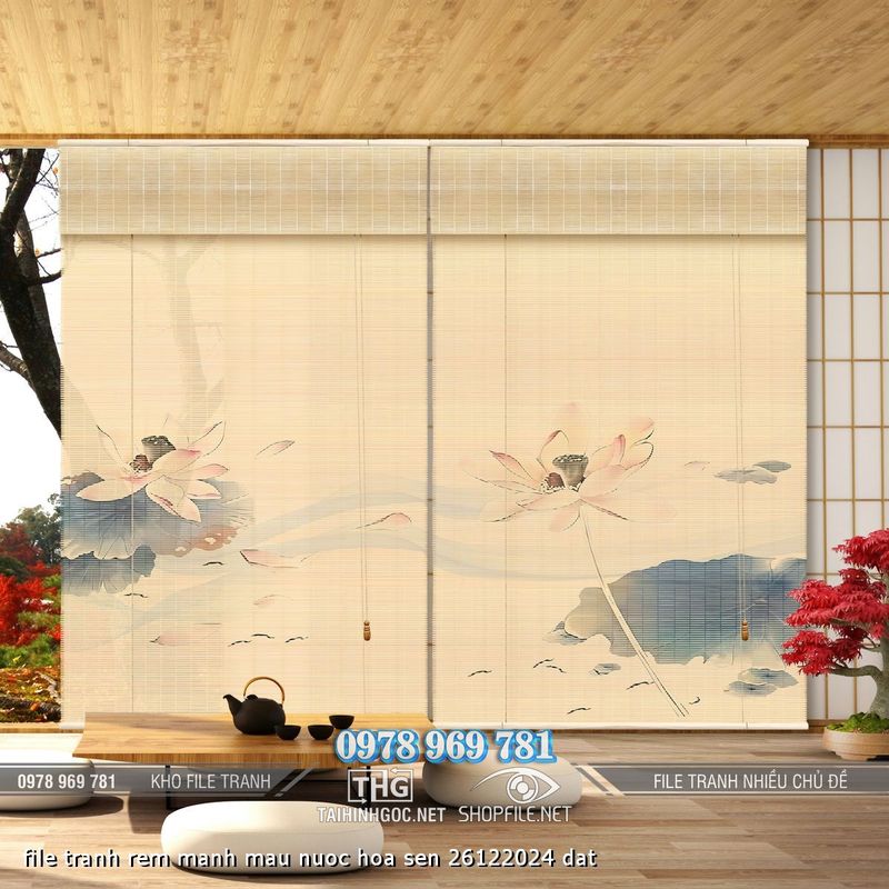 file tranh rem manh mau nuoc hoa sen 26122024 dat