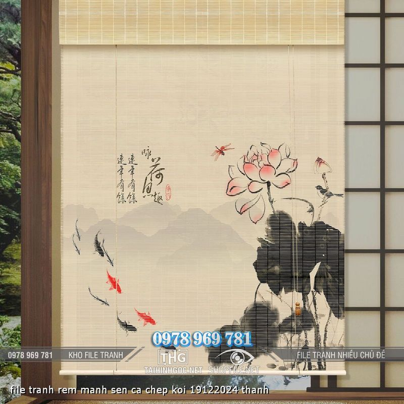 file tranh rem manh sen ca chep koi 19122024 thanh
