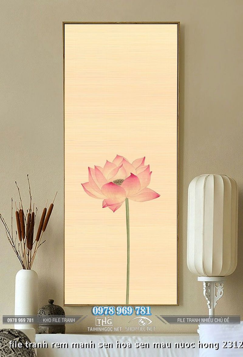 file tranh rem manh sen hoa sen mau nuoc hong 23122024