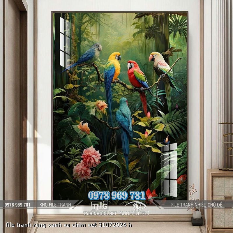 file tranh rung xanh va chim vet 31072024 h