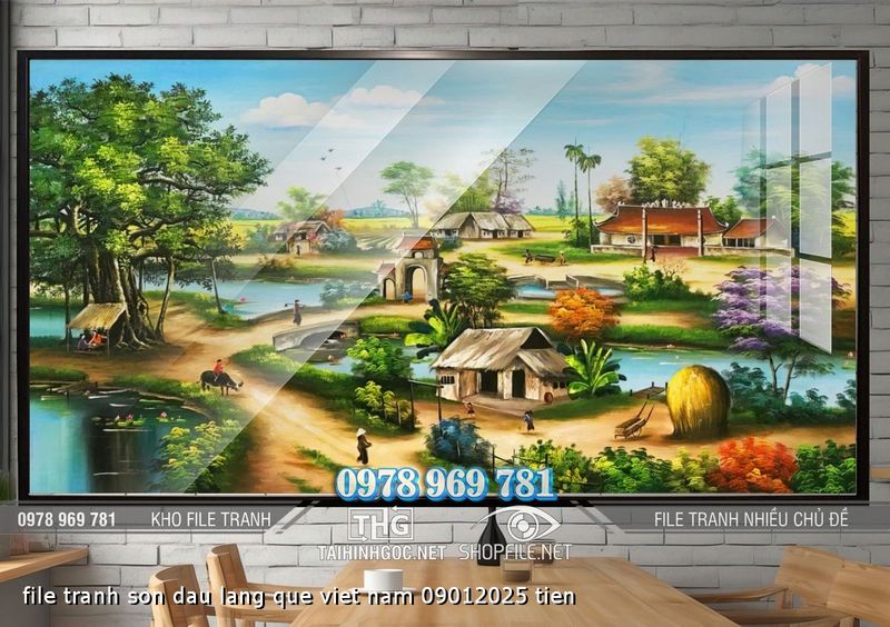 file tranh son dau lang que viet nam 09012025 tien