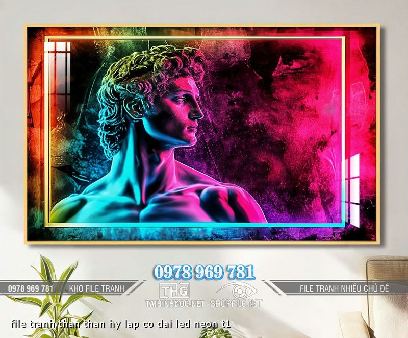 file tranh than than hy lap co dai led neon t1