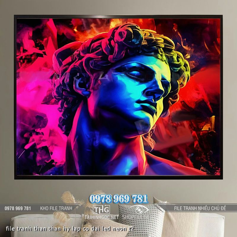 file tranh than than hy lap co dai led neon t2