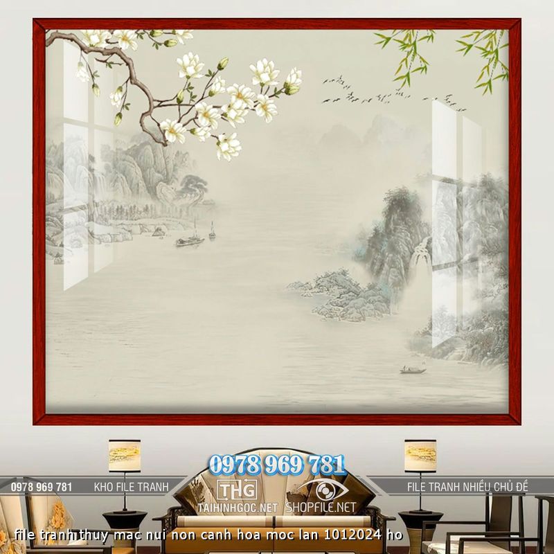 file tranh thuy mac nui non canh hoa moc lan 1012024 ho