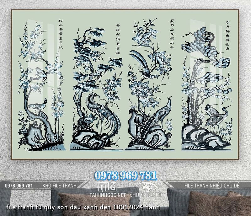 file tranh tu quy son dau xanh den 10012024 hanh