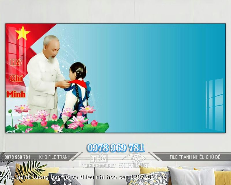 file tranh tuong bac ho va thieu nhi hoa sen 12072024 vy