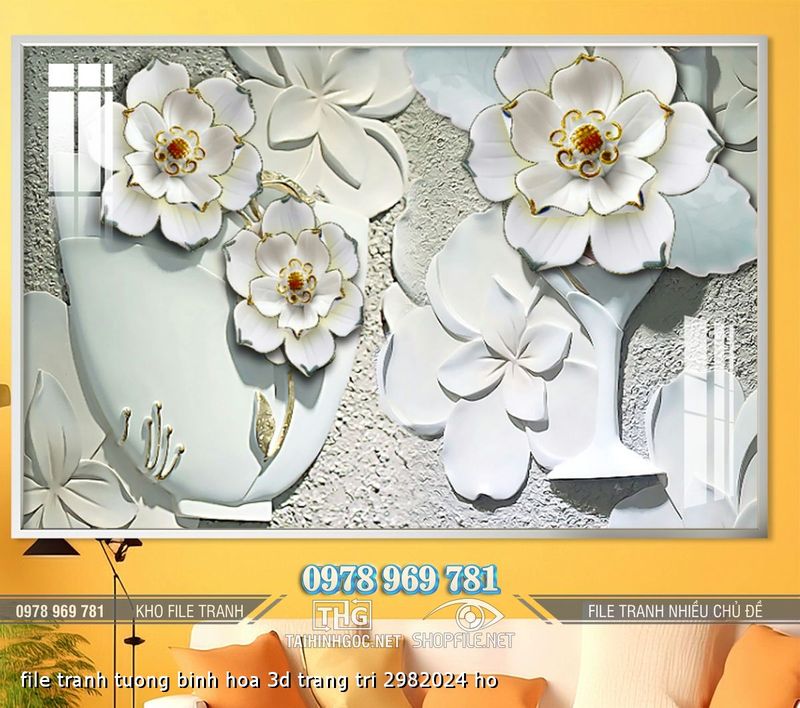 file tranh tuong binh hoa 3d trang tri 2982024 ho