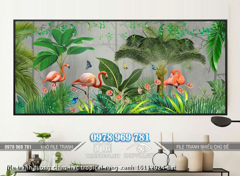 file tranh tuong chim hac tropical rung xanh 16112024 dat