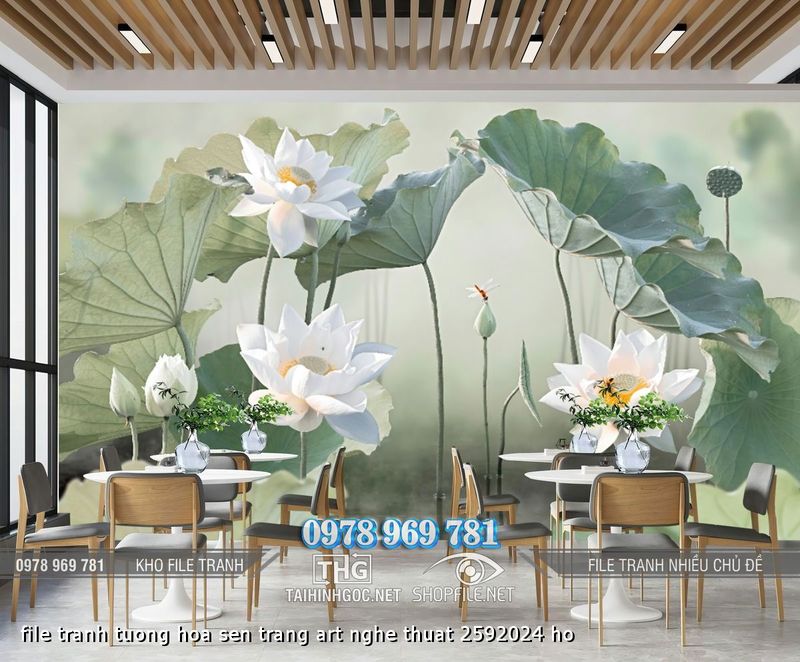 file tranh tuong hoa sen trang art nghe thuat 2592024 ho