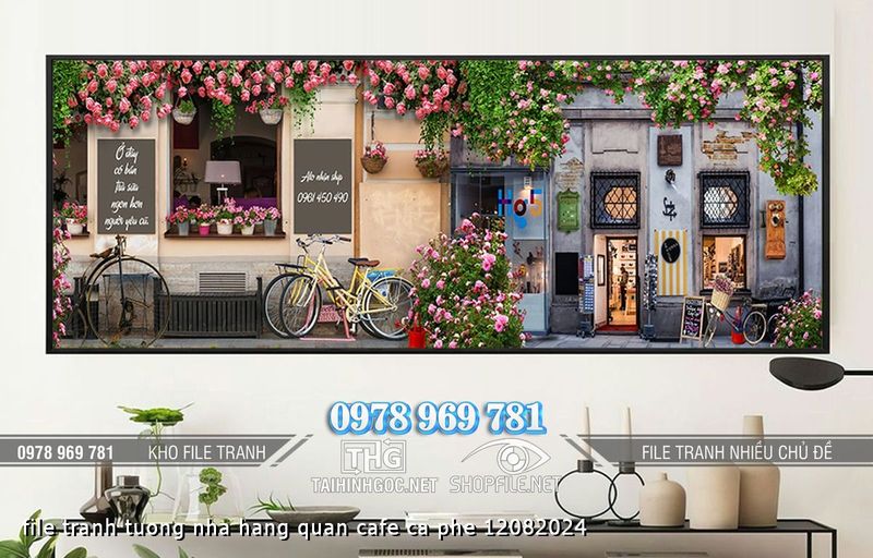 file tranh tuong nha hang quan cafe ca phe 12082024