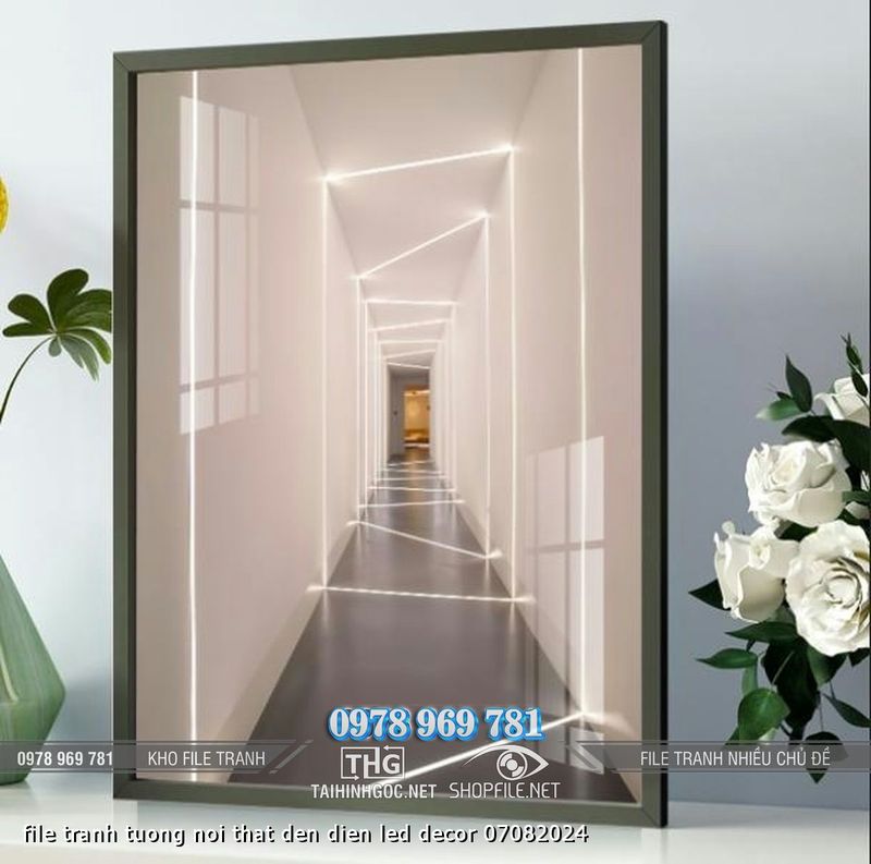 file tranh tuong noi that den dien led decor 07082024
