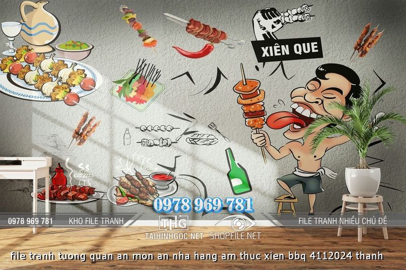 file tranh tuong quan an mon an nha hang am thuc xien bbq 4112024 thanh
