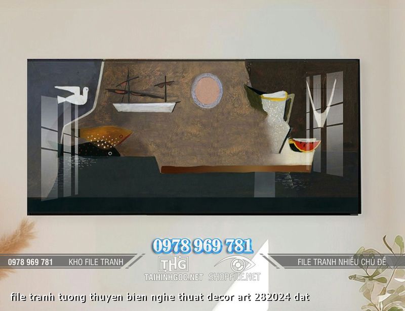 file tranh tuong thuyen bien nghe thuat decor art 282024 dat