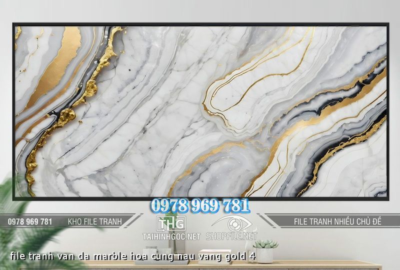 file tranh van da marble hoa cung nau vang gold 4