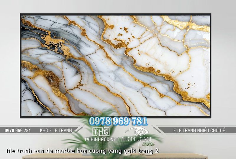 file tranh van da marble hoa cuong vang gold trang 2