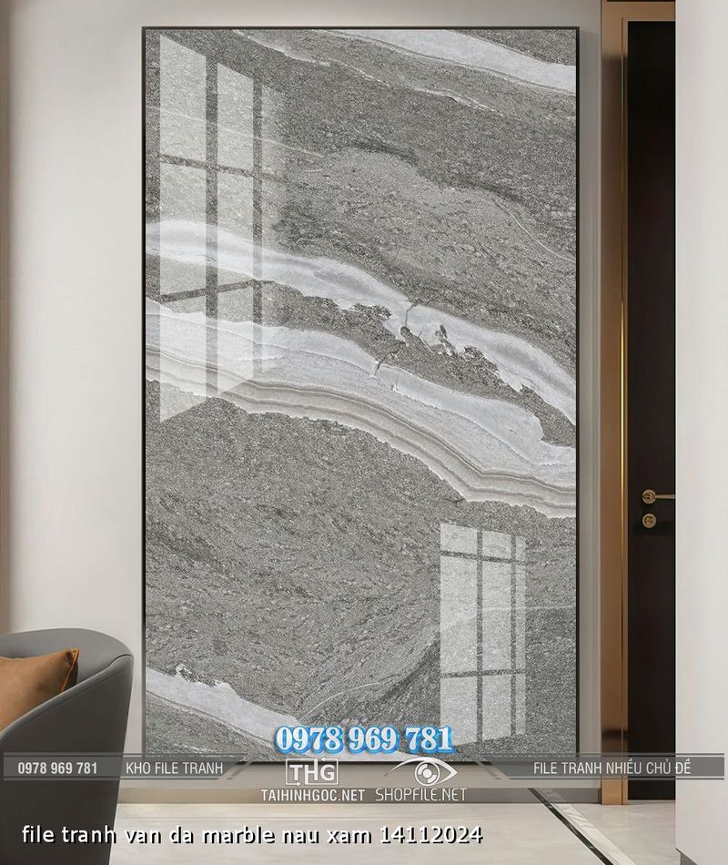 file tranh van da marble nau xam 14112024