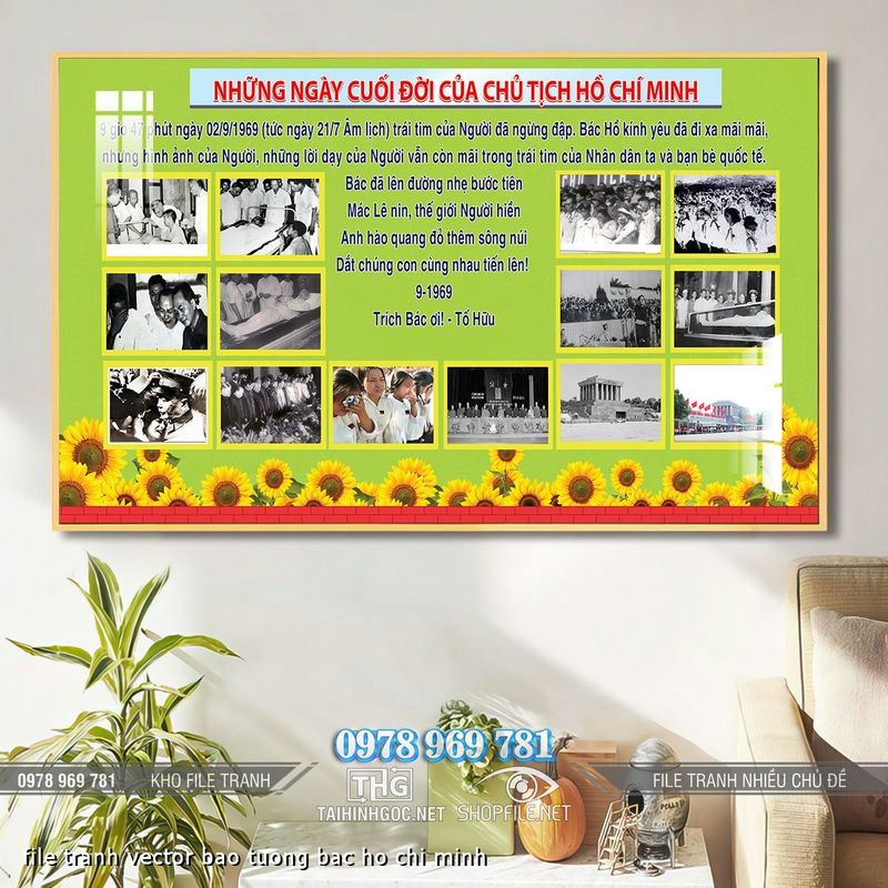 file tranh vector bao tuong bac ho chi minh