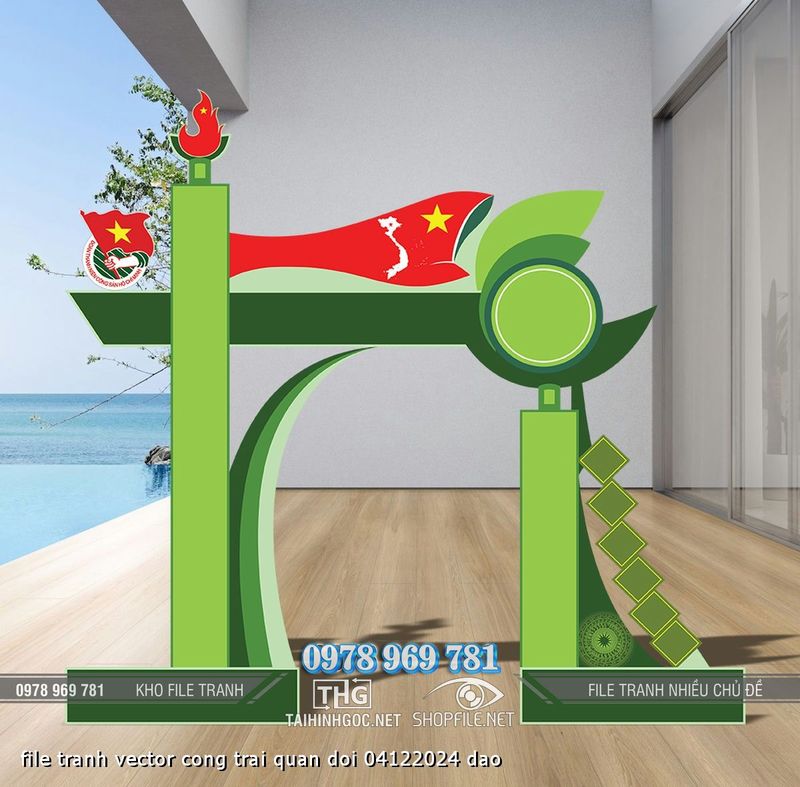 file tranh vector cong trai quan doi 04122024 dao