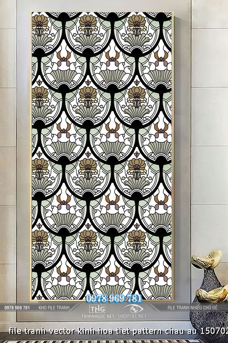 file tranh vector kinh hoa tiet pattern chau au 1507024 h
