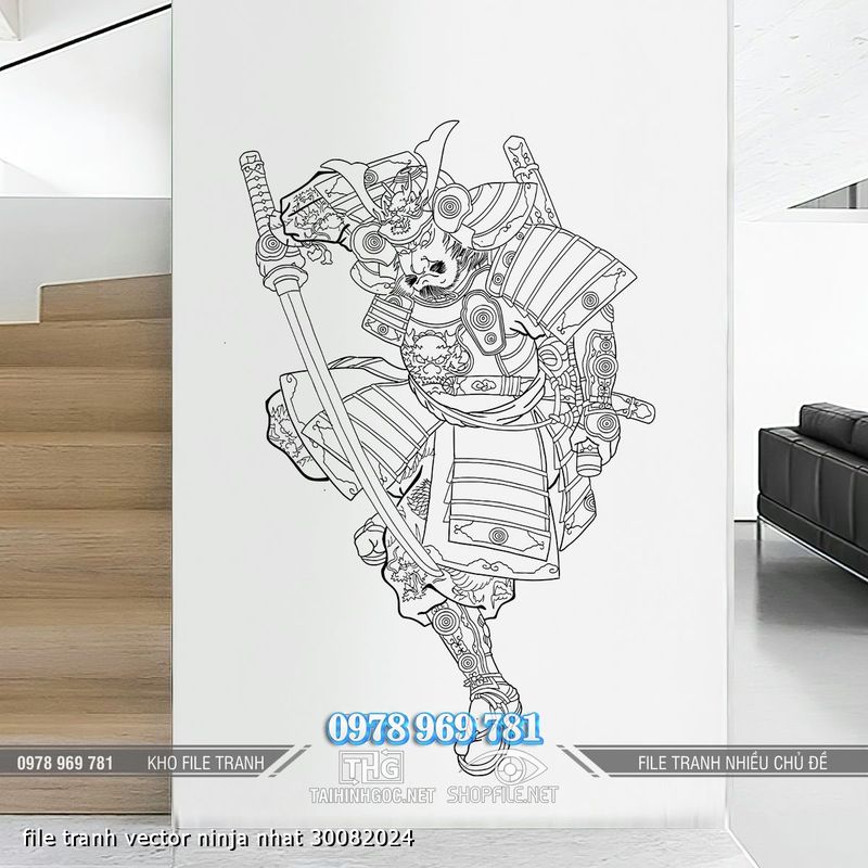 file tranh vector ninja nhat 30082024