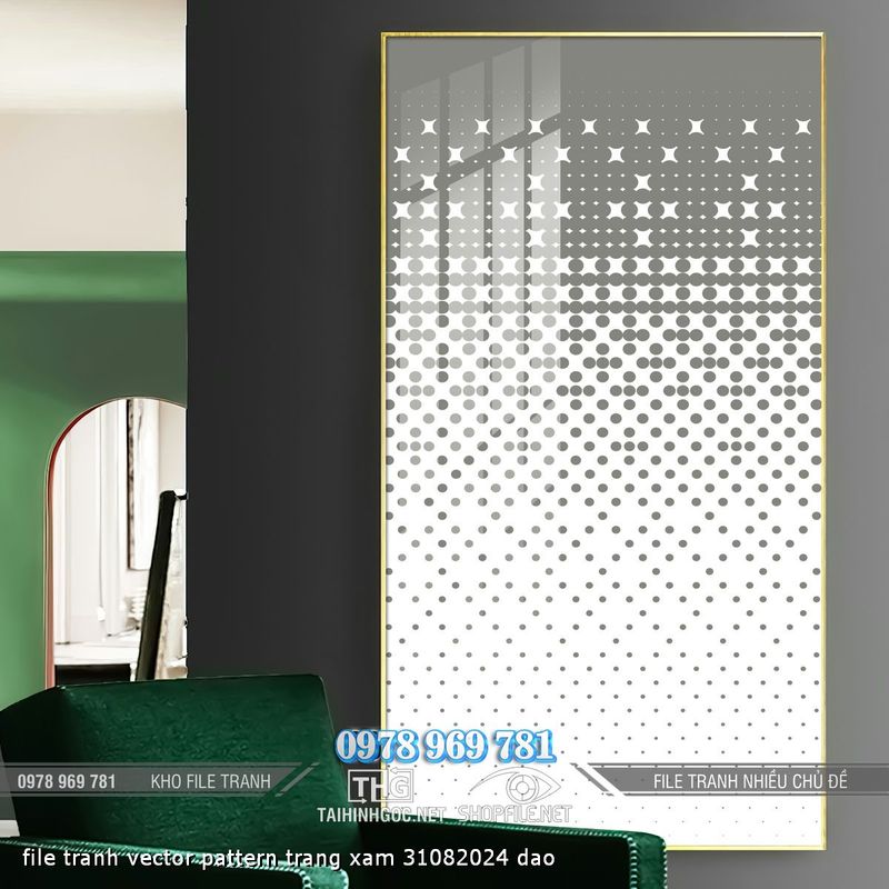 file tranh vector pattern trang xam 31082024 dao