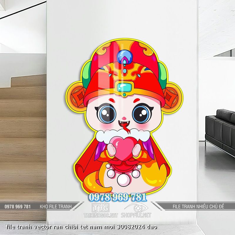 file tranh vector ran chibi tet nam moi 30082024 dao