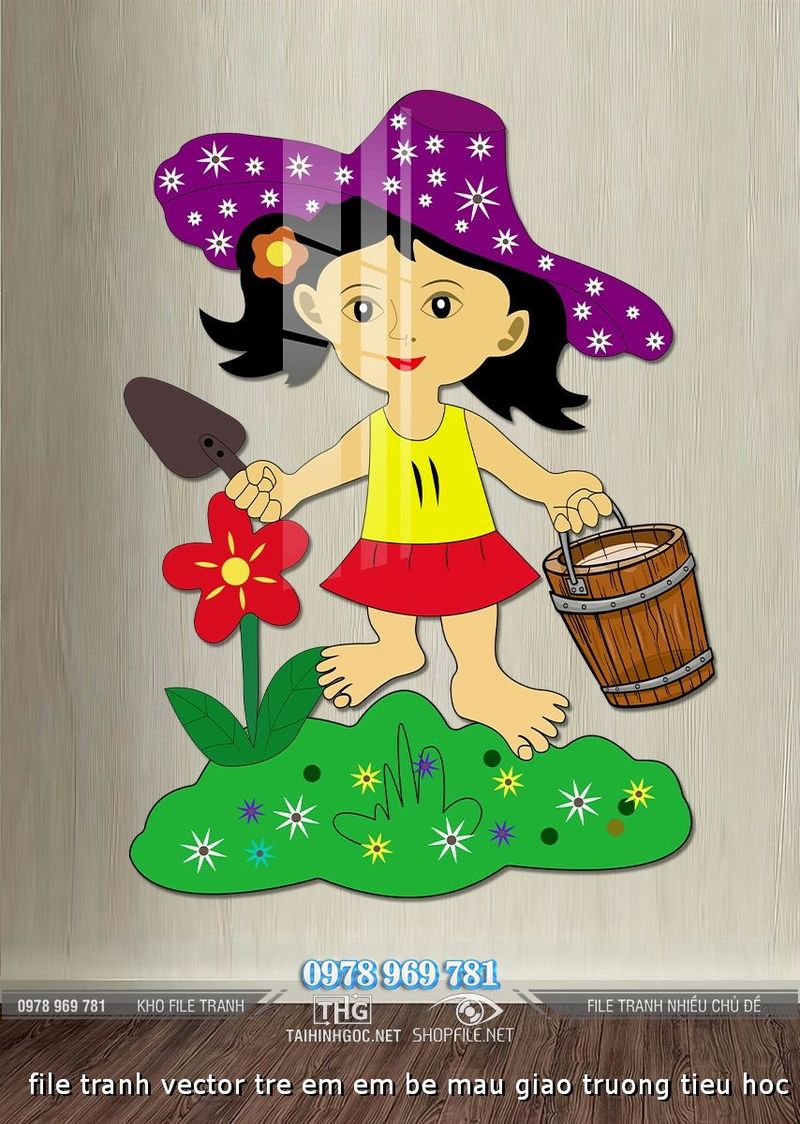 file tranh vector tre em em be mau giao truong tieu hoc 14102024 ho
