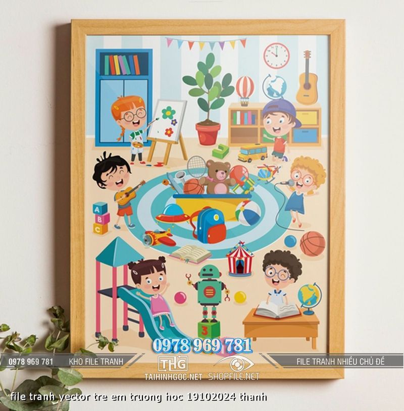 file tranh vector tre em truong hoc 19102024 thanh