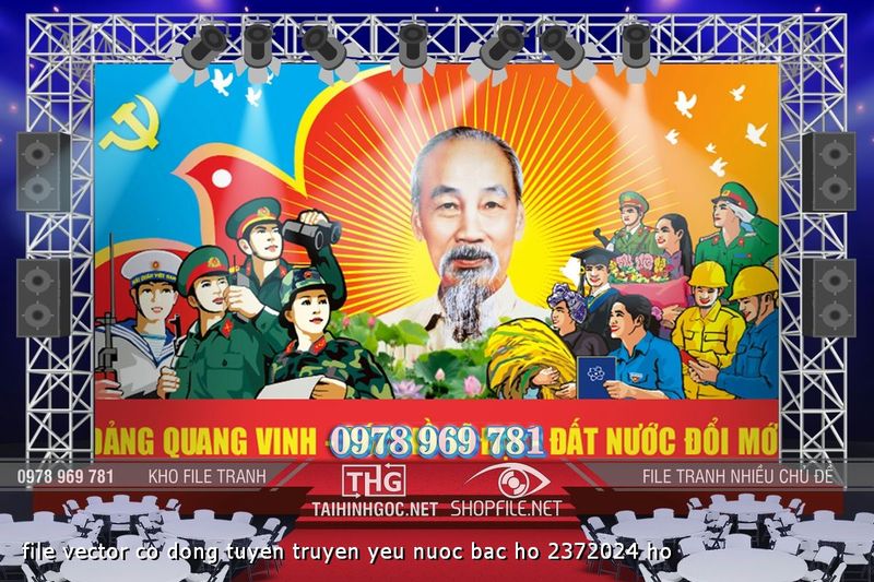 file vector co dong tuyen truyen yeu nuoc bac ho 2372024 ho
