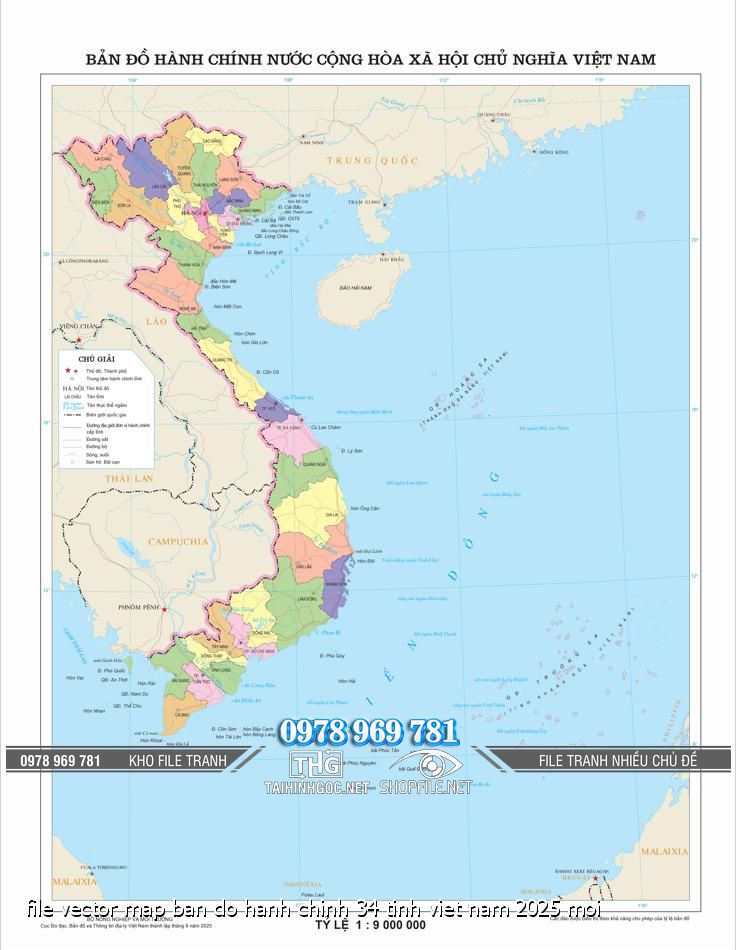 file vector map ban do hanh chinh 34 tinh viet nam 2025 moi