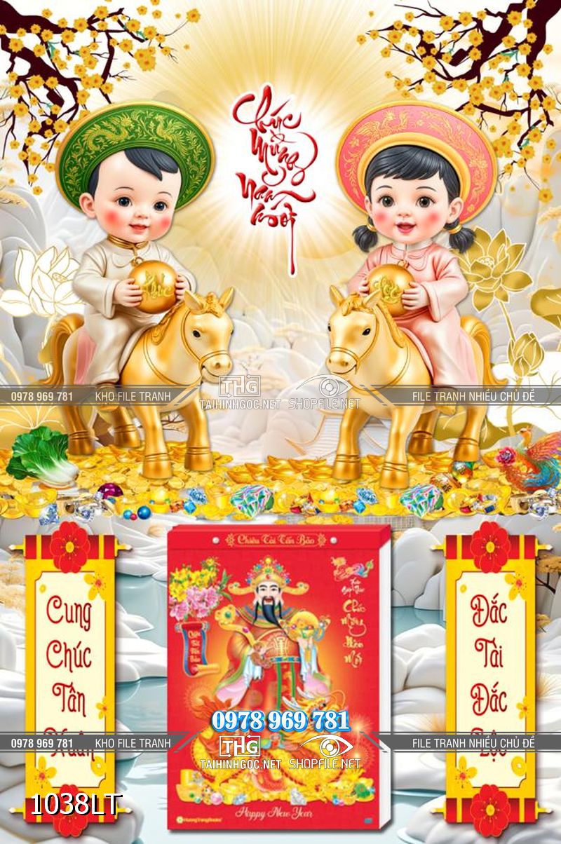 File tranh lịch 2026 bính ngọ tráng gương 1038LT