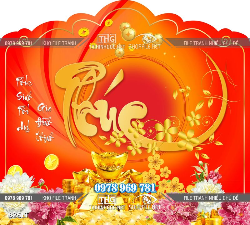 File lịch chữ Phúc