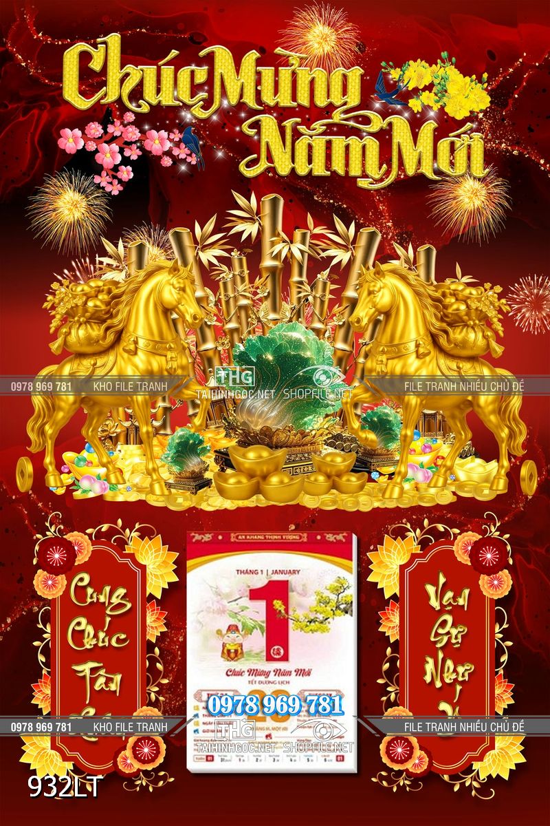 File lịch Tết Ngựa Vàng Bính Ngọ 2026 932LT