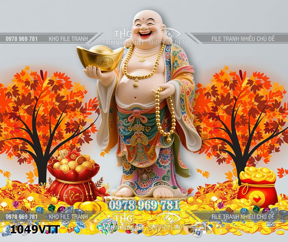 File png psd tách lớp layer phật di lặc 1049VTT