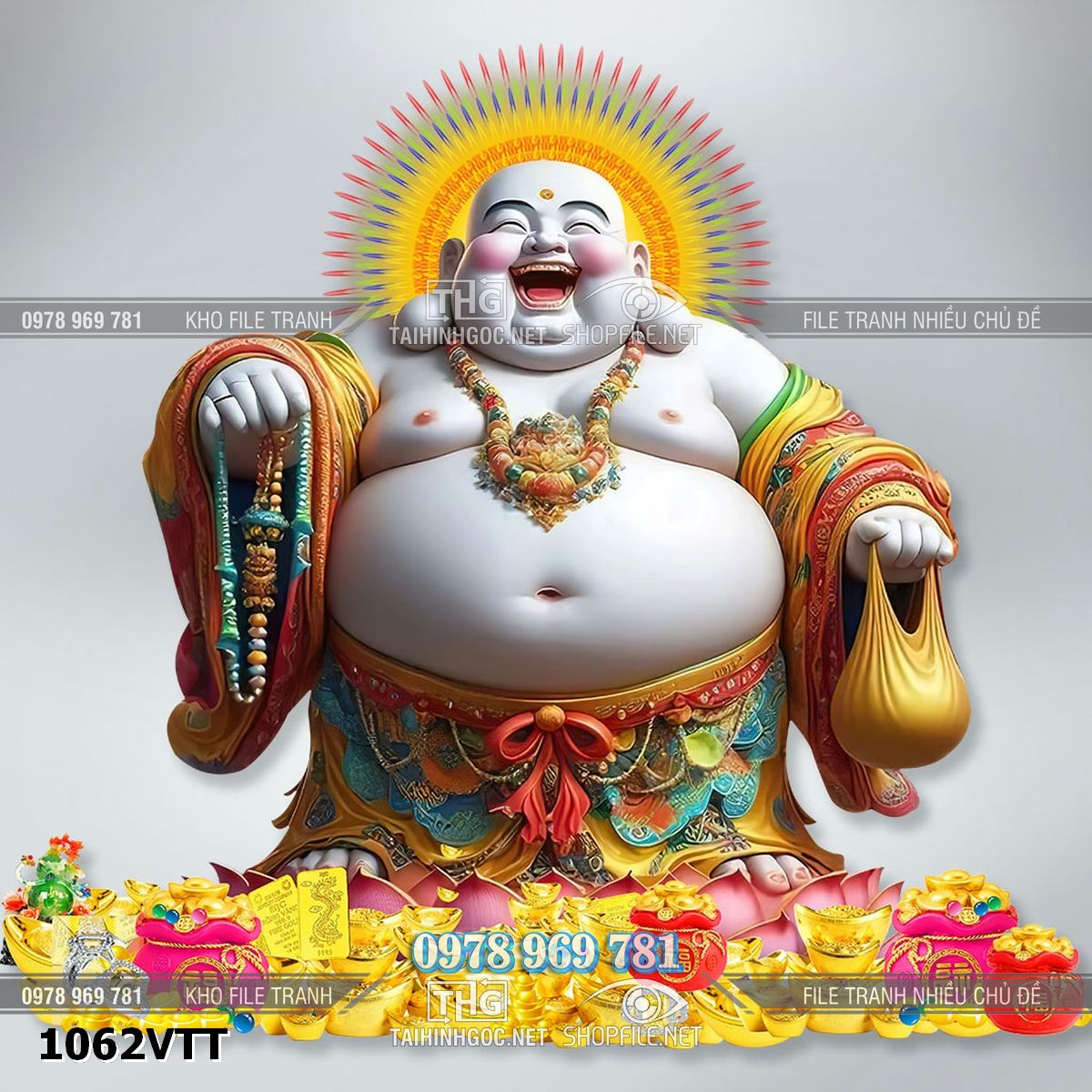 File ông di lặc vàng bạc đá quý psd tách lớp 1062VTT