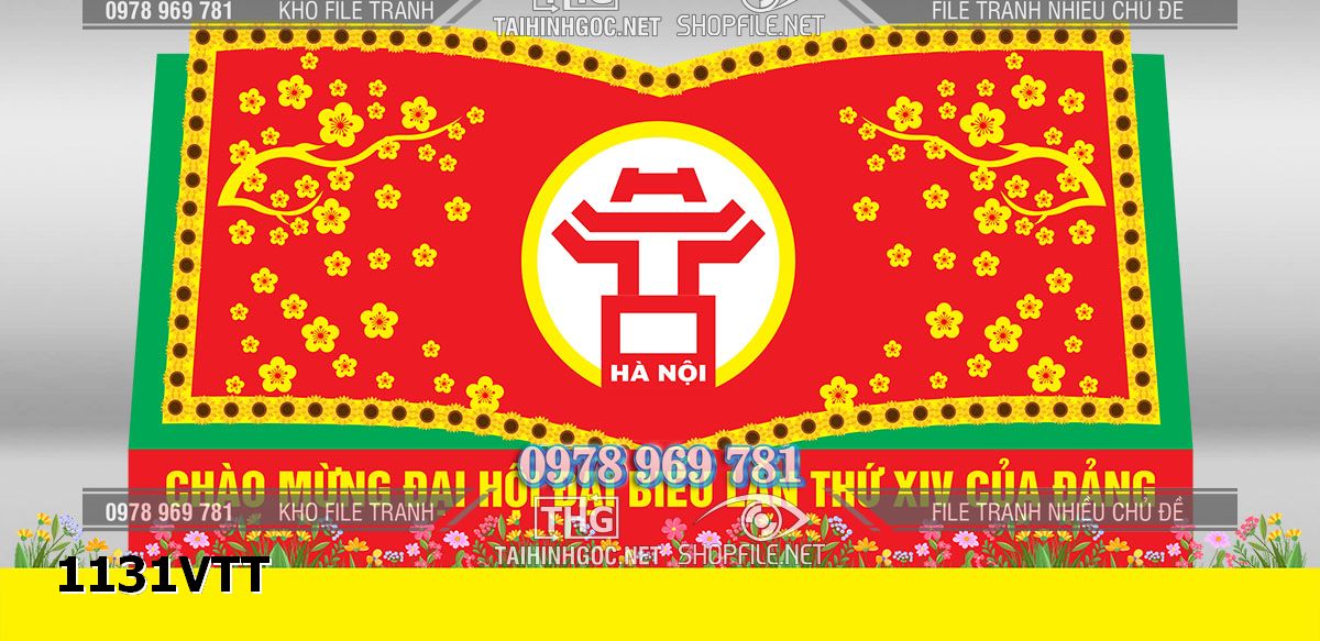 File vector chào mừng đại hội đại biểu năm mới tết 2026 bính ngọ 1131VTT