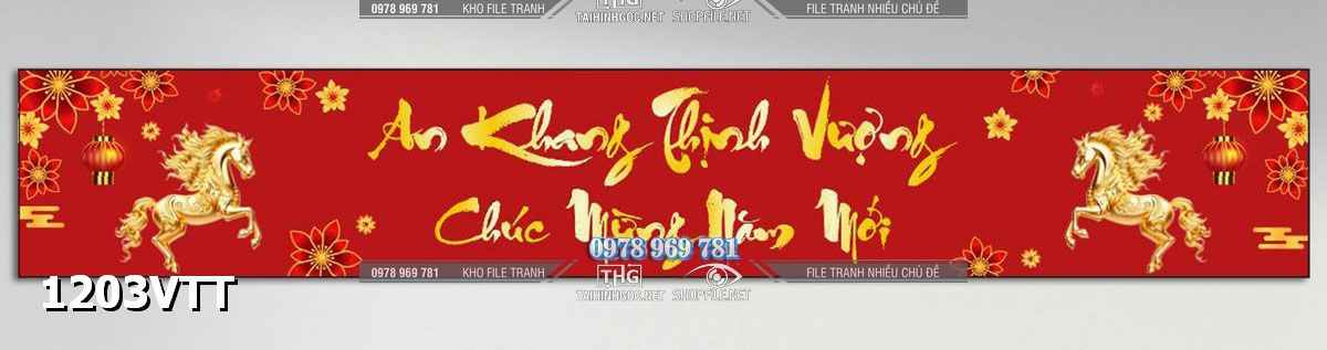 File vector băng rôn bangron tết 2026 pano tết chúc mừng năm mới 1203VTT